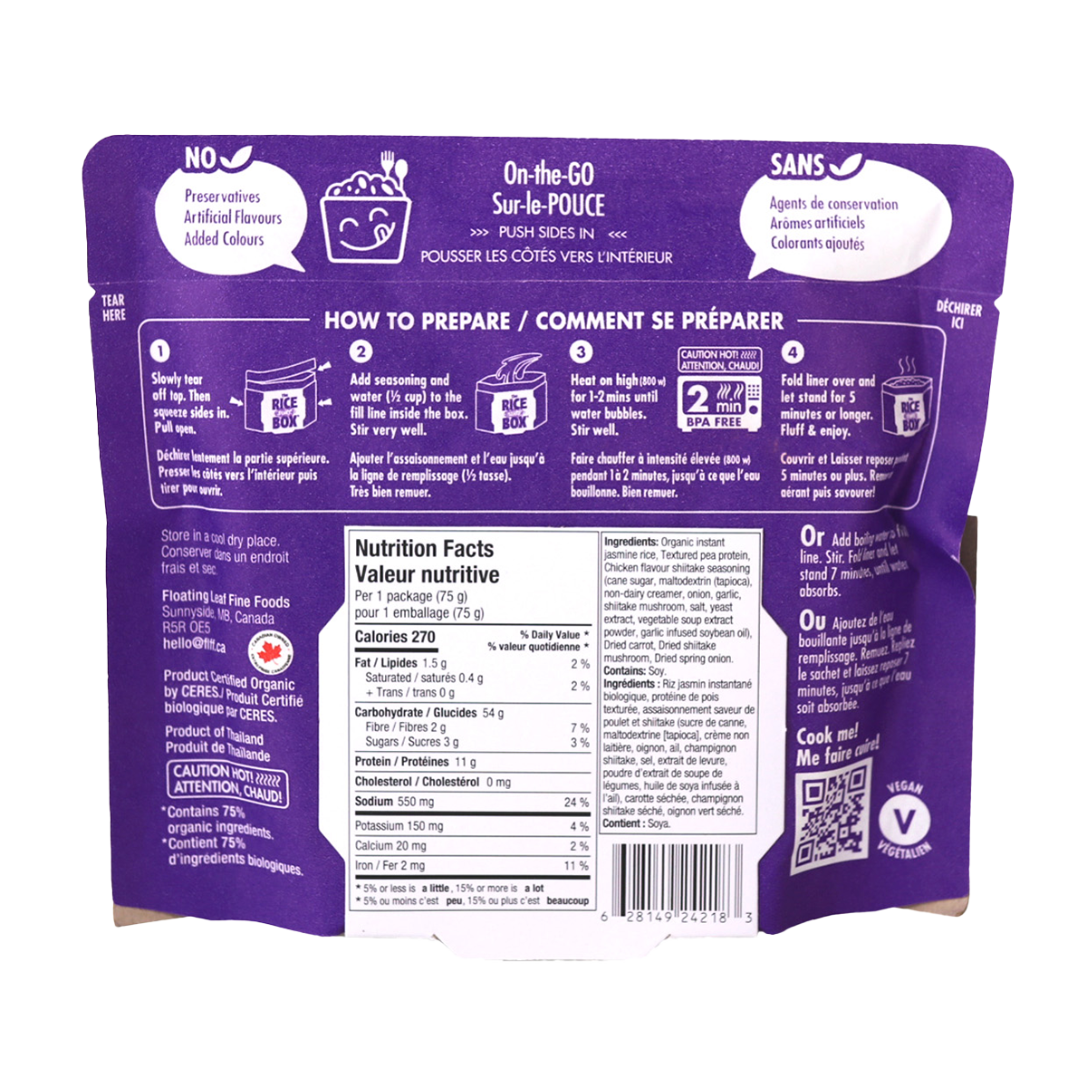 The Rice Stuff Box - Chicken Mushroom - Case of 6